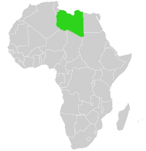 Afrika Lage Libyen